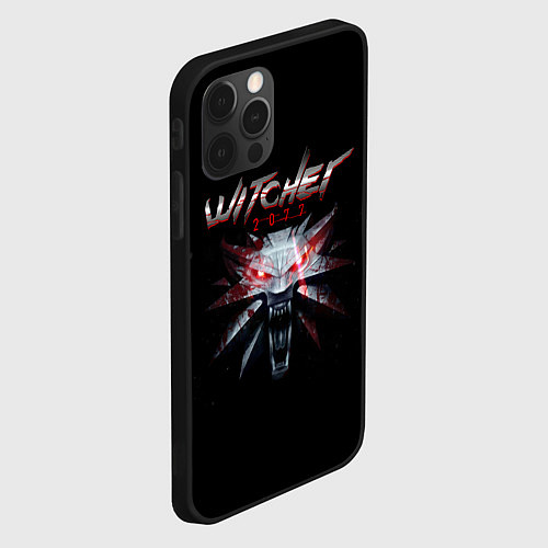 Чехол iPhone 12 Pro Witcher 2077 / 3D-Черный – фото 2