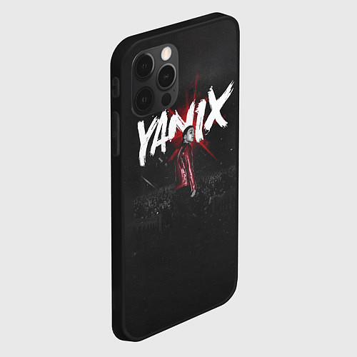 Чехол iPhone 12 Pro YANIX: Black Side / 3D-Черный – фото 2