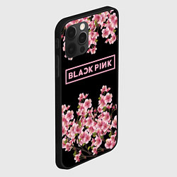 Чехол для iPhone 12 Pro Black Pink: Delicate Sakura, цвет: 3D-черный — фото 2