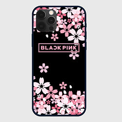 Чехол для iPhone 12 Pro Black Pink: Pink Sakura, цвет: 3D-черный