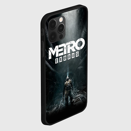 Чехол iPhone 12 Pro Metro Exodus / 3D-Черный – фото 2