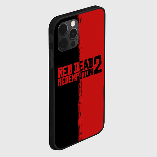 Чехол iPhone 12 Pro RDD 2: Black & Red / 3D-Черный – фото 2