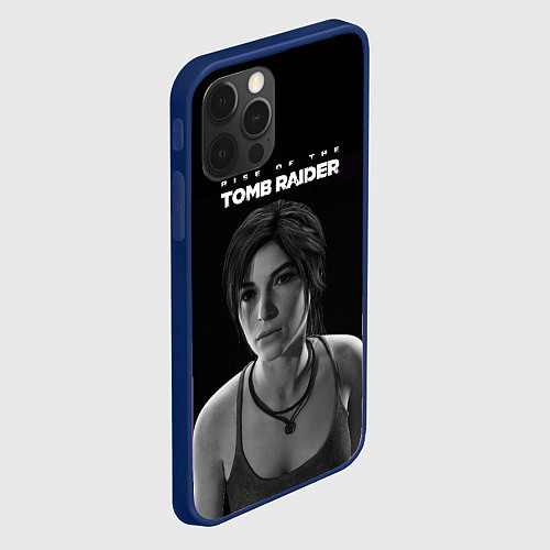 Чехол iPhone 12 Pro Rise if The Tomb Raider / 3D-Тёмно-синий – фото 2