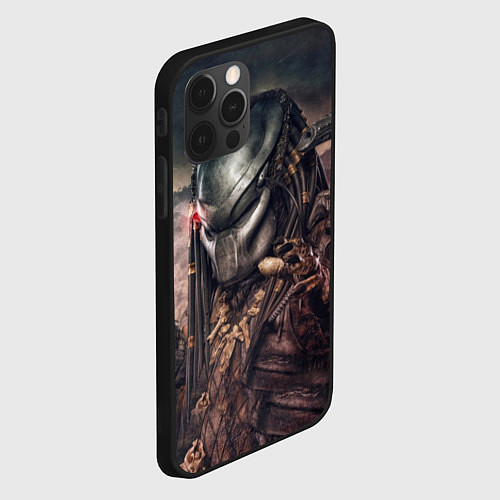 Чехол iPhone 12 Pro Merciless Predator / 3D-Черный – фото 2