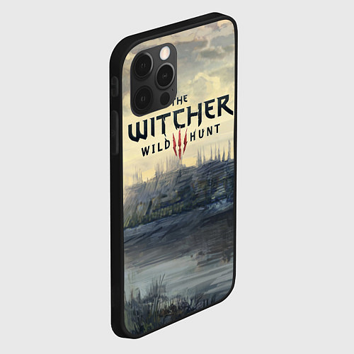 Чехол iPhone 12 Pro The Witcher 3: Wild Hunt / 3D-Черный – фото 2