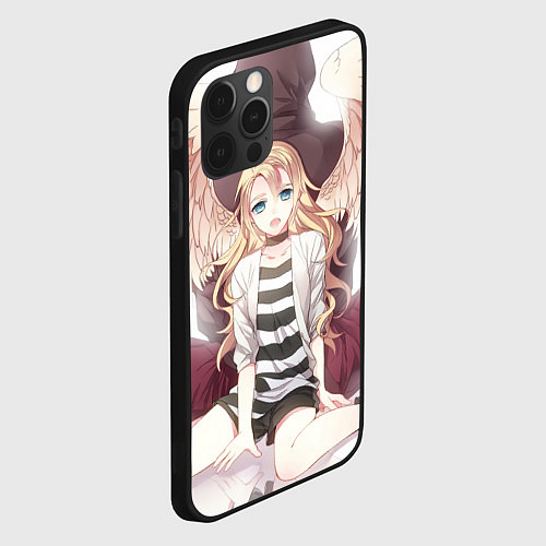 Чехол iPhone 12 Pro Angels of Death / 3D-Черный – фото 2