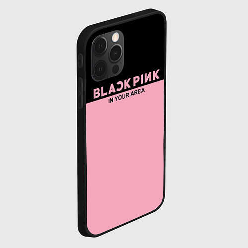 Чехол iPhone 12 Pro Black Pink: In Your Area / 3D-Черный – фото 2