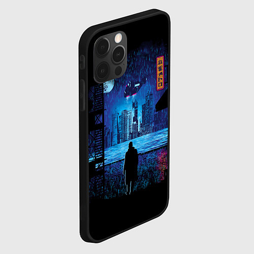 Чехол iPhone 12 Pro Blade Runner: Dark Night / 3D-Черный – фото 2