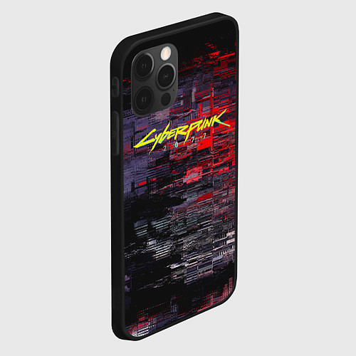 Чехол iPhone 12 Pro Cyberpunk 2077: Techno Style / 3D-Черный – фото 2