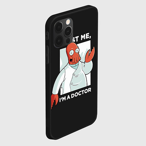 Чехол iPhone 12 Pro Zoidberg: Trust Me / 3D-Черный – фото 2