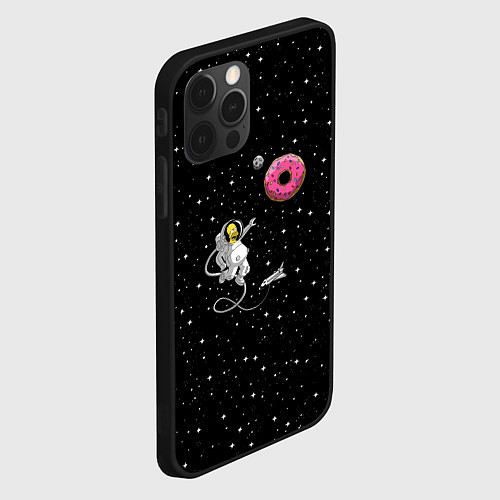 Чехол iPhone 12 Pro Homer Spaceman / 3D-Черный – фото 2