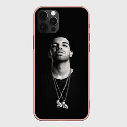 Чехол для iPhone 12 Pro Drake, цвет: 3D-светло-розовый