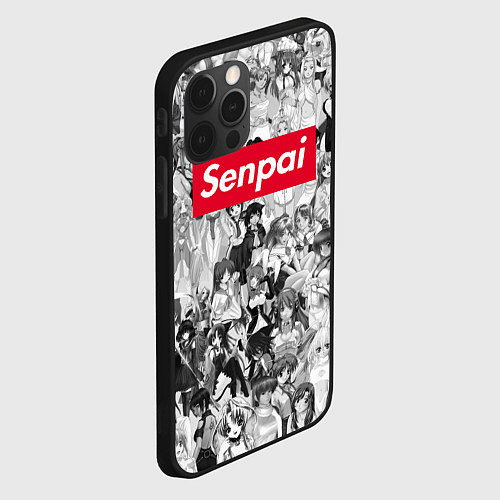 Чехол iPhone 12 Pro SENPAI Stories / 3D-Черный – фото 2