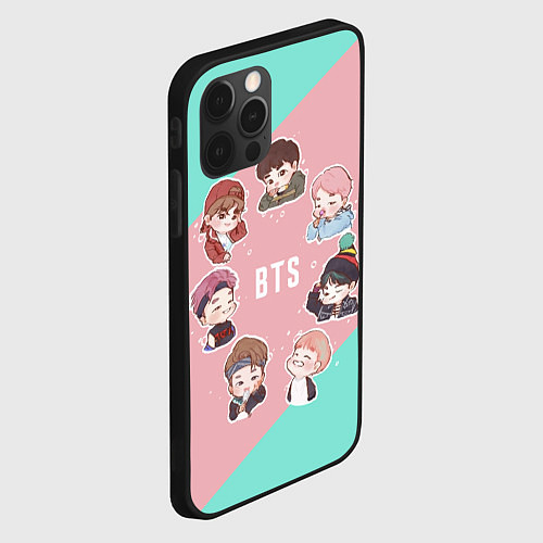 Чехол iPhone 12 Pro BTS Boys / 3D-Черный – фото 2