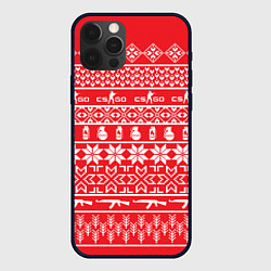 Чехол для iPhone 12 Pro CS:GO NY Pattern, цвет: 3D-черный