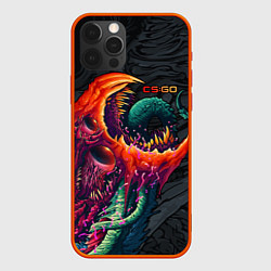 Чехол для iPhone 12 Pro CS:GO Hyper Beast Original, цвет: 3D-красный