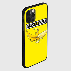 Чехол для iPhone 12 Pro Brazzers: Yellow Banana, цвет: 3D-черный — фото 2