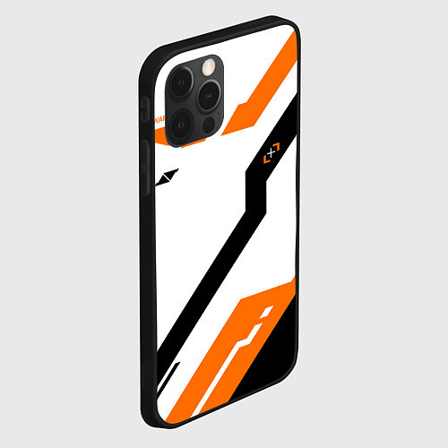 Чехол iPhone 12 Pro CS:GO Asiimov Light / 3D-Черный – фото 2