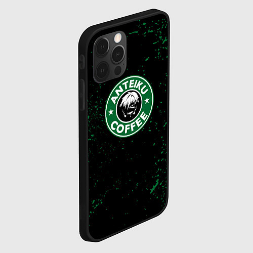 Чехол iPhone 12 Pro Anteiku coffee sturbucks / 3D-Черный – фото 2