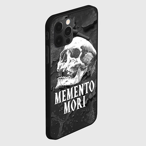 Чехол iPhone 12 Pro Memento Mori / 3D-Черный – фото 2