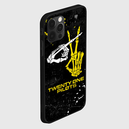 Чехол iPhone 12 Pro TOP: Skeleton Clique / 3D-Черный – фото 2