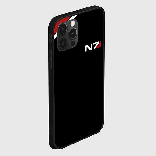 Чехол iPhone 12 Pro MASS EFFECT N7 / 3D-Черный – фото 2