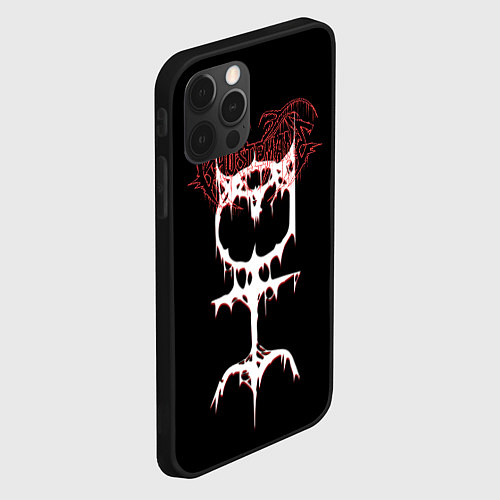 Чехол iPhone 12 Pro Ghostemane sign / 3D-Черный – фото 2