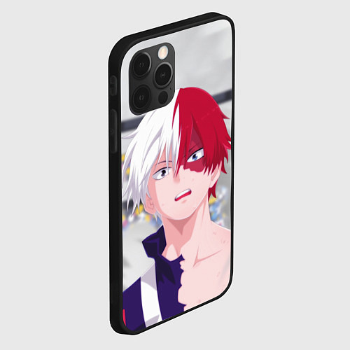 Чехол iPhone 12 Pro Face superhero / 3D-Черный – фото 2