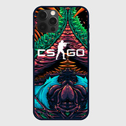 Чехол для iPhone 12 Pro CS GO hyper beast skin, цвет: 3D-черный