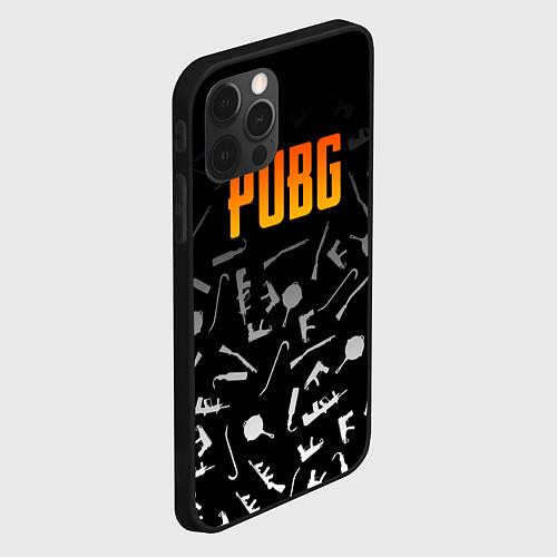 Чехол iPhone 12 Pro PUBG Master / 3D-Черный – фото 2