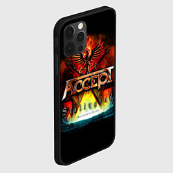 Чехол для iPhone 12 Pro Accept: Flame Eagle, цвет: 3D-черный — фото 2