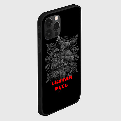 Чехол iPhone 12 Pro Святая Русь / 3D-Черный – фото 2