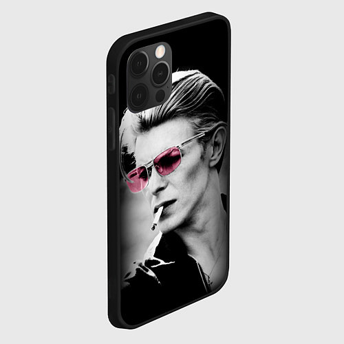 Чехол iPhone 12 Pro Дэвид Боуи / 3D-Черный – фото 2