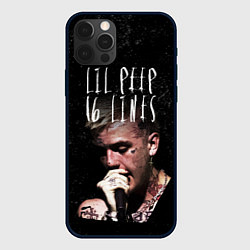 Чехол для iPhone 12 Pro Lil Peep: 16 Lines, цвет: 3D-черный