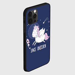 Чехол для iPhone 12 Pro Space unicorn, цвет: 3D-черный — фото 2