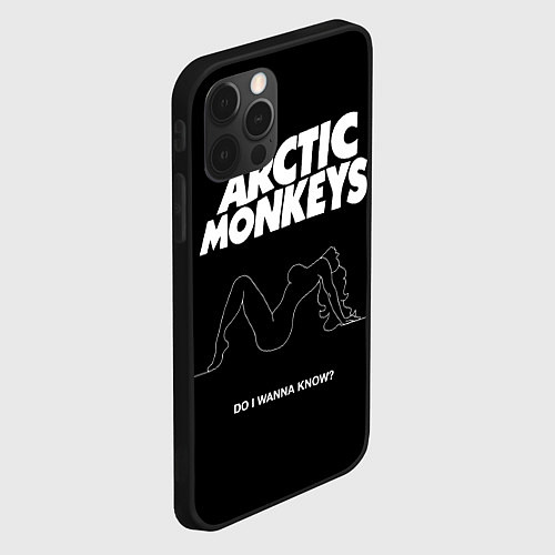 Чехол iPhone 12 Pro Arctic Monkeys: Do i wanna know? / 3D-Черный – фото 2