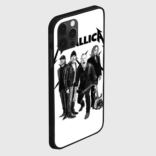 Чехол iPhone 12 Pro Metallica / 3D-Черный – фото 2