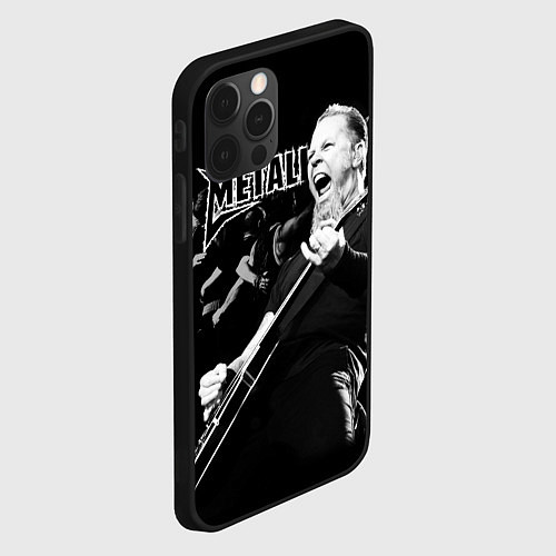 Чехол iPhone 12 Pro Metallica / 3D-Черный – фото 2