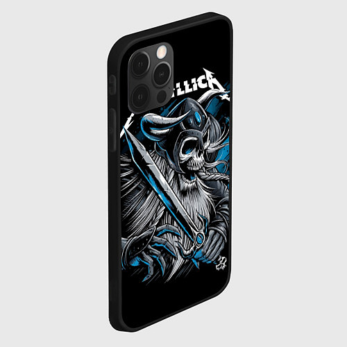 Чехол iPhone 12 Pro Metallica / 3D-Черный – фото 2