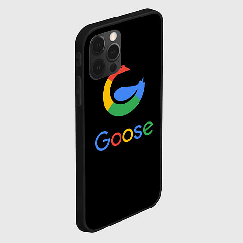 Чехол iPhone 12 Pro GOOSE / 3D-Черный – фото 2