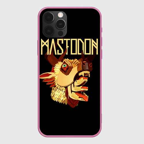 Чехол iPhone 12 Pro Mastodon: Leviathan / 3D-Малиновый – фото 1