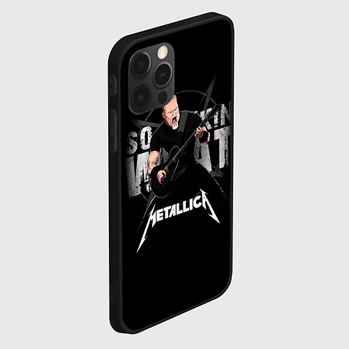 Чехол iPhone 12 Pro Metallica black / 3D-Черный – фото 2