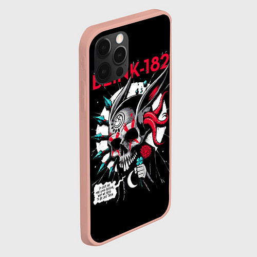 Чехол iPhone 12 Pro Blink-182: Death Punk / 3D-Светло-розовый – фото 2