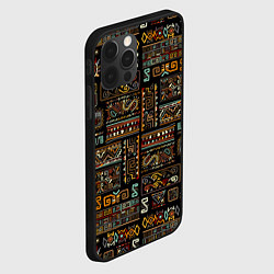 Чехол для iPhone 12 Pro Этнический орнамент - Африка, цвет: 3D-черный — фото 2
