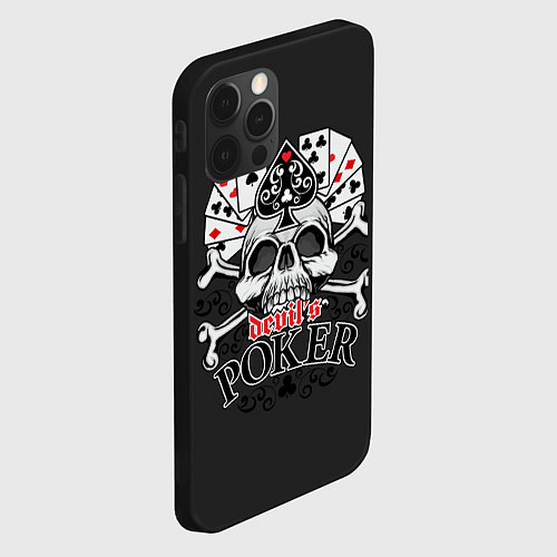 Чехол iPhone 12 Pro Poker devils / 3D-Черный – фото 2