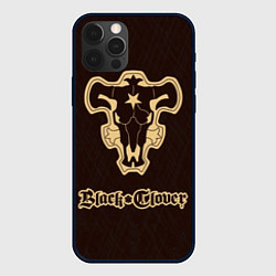 Чехол для iPhone 12 Pro Black Clover, цвет: 3D-черный