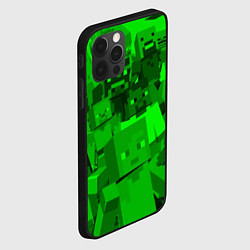 Чехол для iPhone 12 Pro Minecraft game characters, цвет: 3D-черный — фото 2