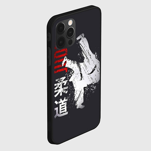 Чехол iPhone 12 Pro Judo Warrior / 3D-Черный – фото 2