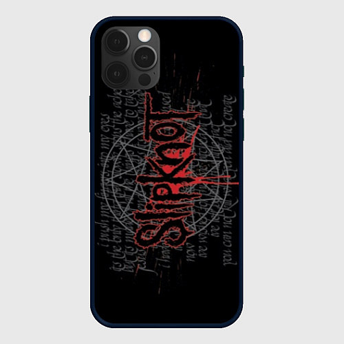Чехол iPhone 12 Pro Slipknot: Pentagram / 3D-Черный – фото 1
