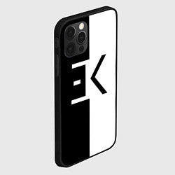Чехол для iPhone 12 Pro Егор Крид: ЕК, цвет: 3D-черный — фото 2